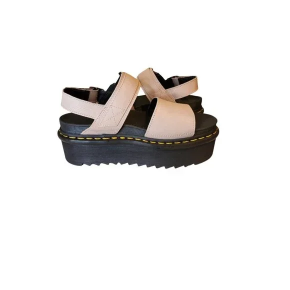 Dr. Martens Voss Quad Vintage Taupe Platform Sandal Women's Size 9 - Picture 5 of 11